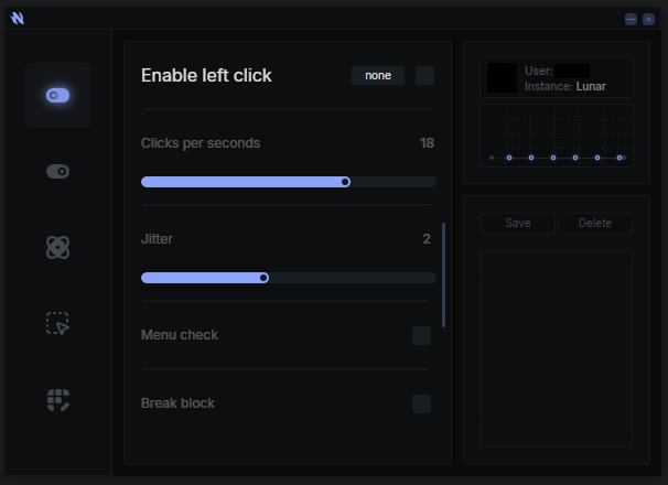 IMAGE OF Complete Yamada interface with three panels labeled: Left Sidebar, Center Module Area, and Right Profile Panel